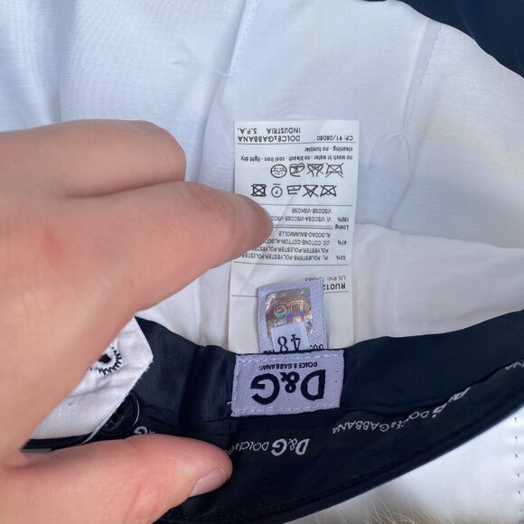 Dolce & Gabbana White Tuxedo Suit Jacket Wedding Suit & Pants Size 44R Size 36W - Picture 12 of 16